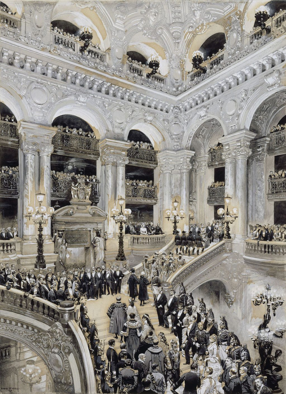 Inauguration Of The Paris Opera In 1875 By Detaille   Collections Of The Château Of Versailles Cropped