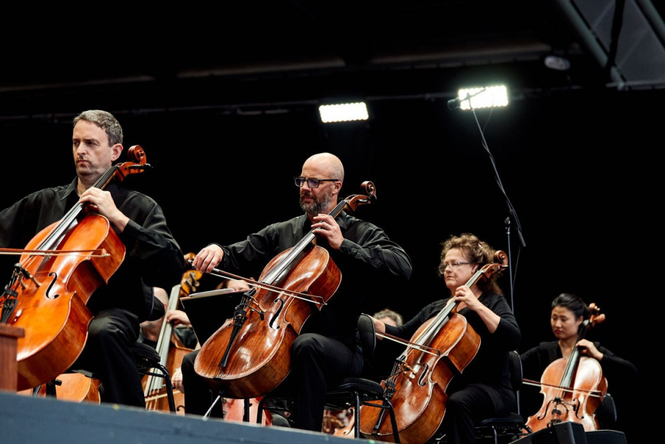 Cellos On Stage